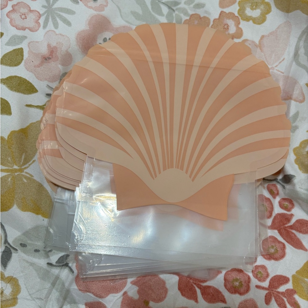 Peach Shell Favor Bags - Decorative Party Treat Bags